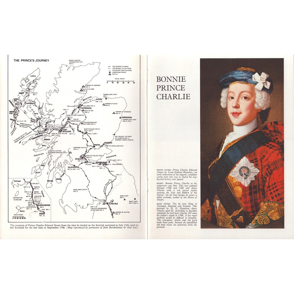 Bonnie Prince Charlie Charles Edward Stuart Historical Booklet Map Portraits - Picture 3 of 3